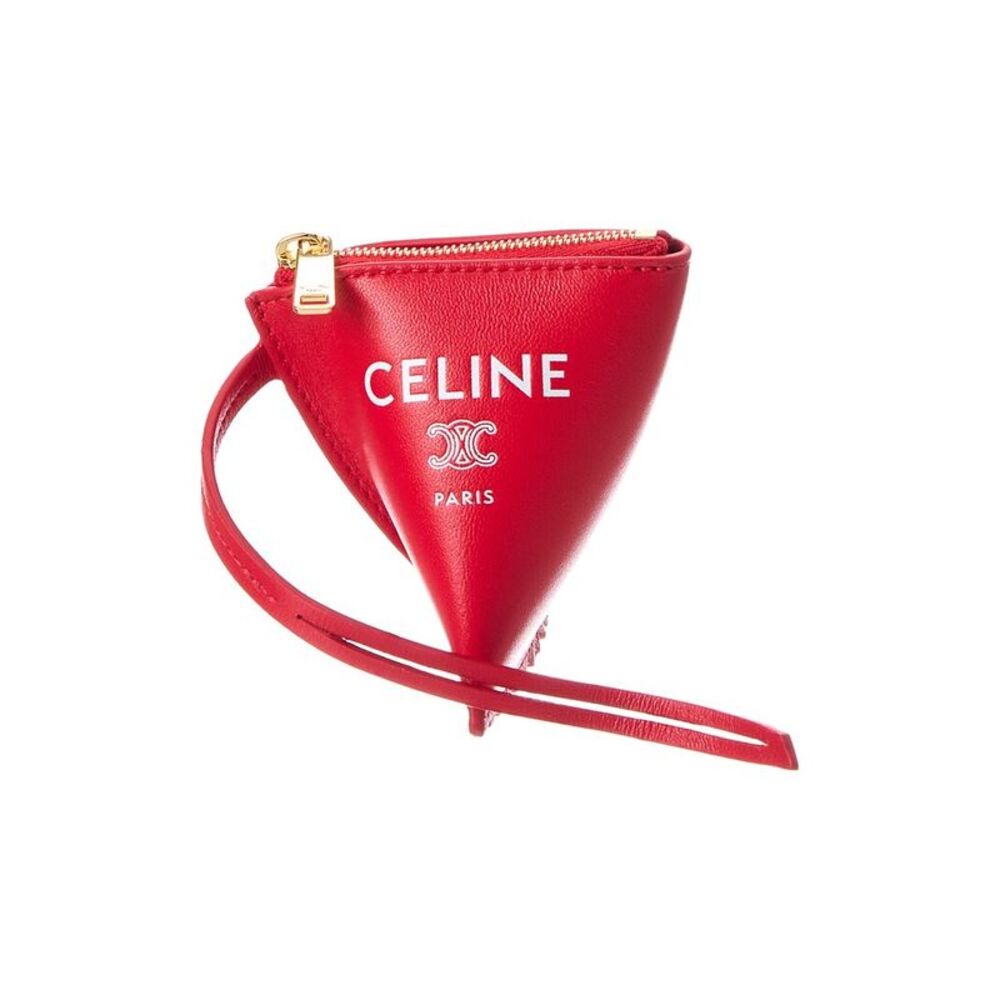 Celine Berlingot Leather Charm, Red